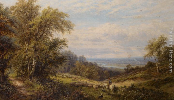 A View of Bostall Health painting - Alfred Glendening A View of Bostall Health art painting